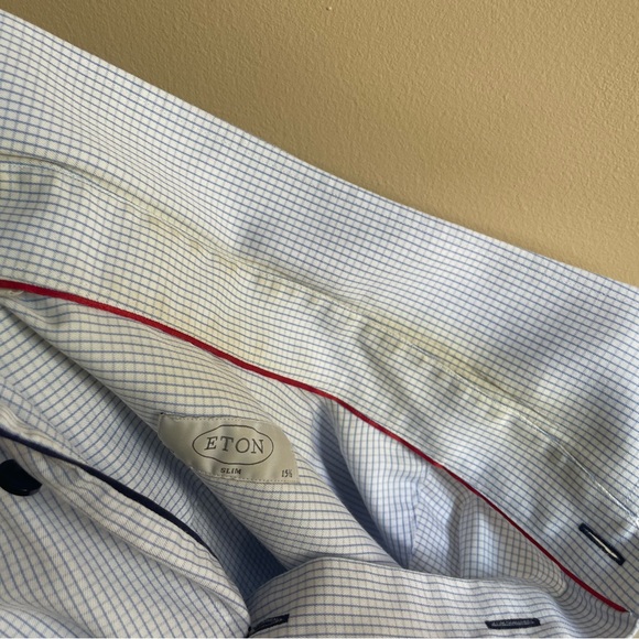Eton dress shirt size 15.5 slim - Picture 8 of 11